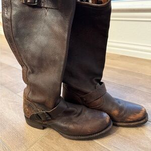 Women’s Frye Brown Leather Slouch Boots